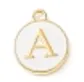 White Initial Letter Charms - Add On to Necklace