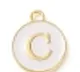White Initial Letter Charms - Add On to Necklace