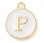 White Initial Letter Charms - Add On to Necklace
