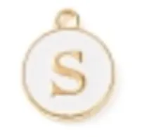 White Initial Letter Charms - Add On to Necklace