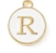 White Initial Letter Charms - Add On to Necklace