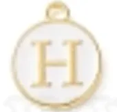 White Initial Letter Charms - Add On to Necklace