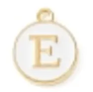 White Initial Letter Charms - Add On to Necklace