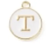 White Initial Letter Charms - Add On to Necklace