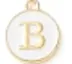 White Initial Letter Charms - Add On to Necklace