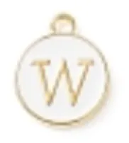 White Initial Letter Charms - Add On to Necklace