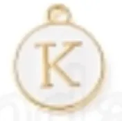 White Initial Letter Charms - Add On to Necklace