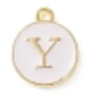 White Initial Letter Charms - Add On to Necklace
