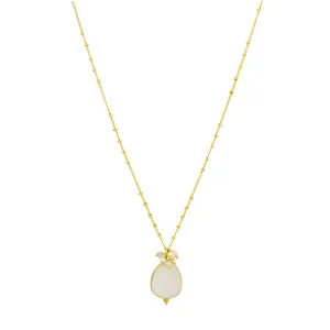 Willow White Chalcedony Necklace