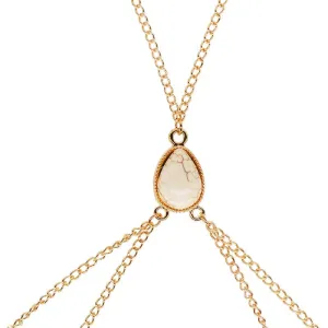 Womens Sexy Fashion Gold or Silver Faux Body Belly Waist Chain Harness Necklace Jewelry
