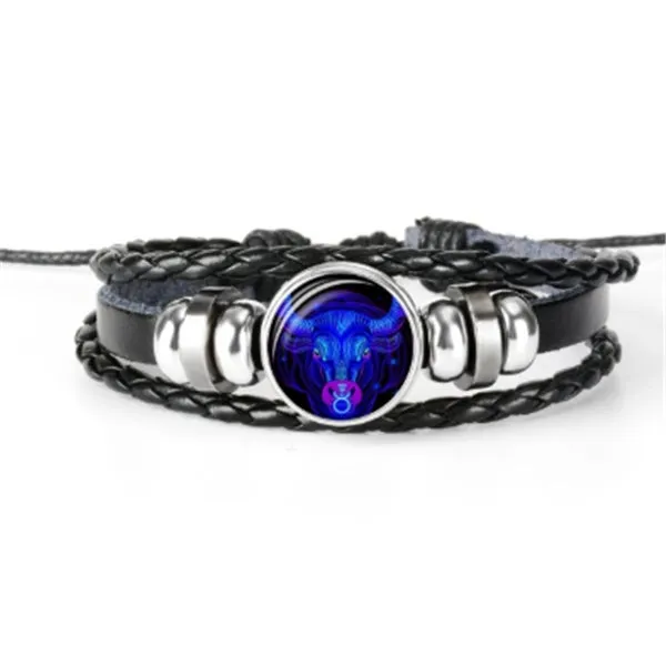 Zodiac Constellation Braided Design Bracelet
