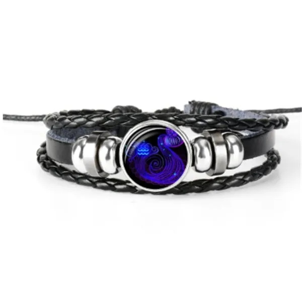Zodiac Constellation Braided Design Bracelet