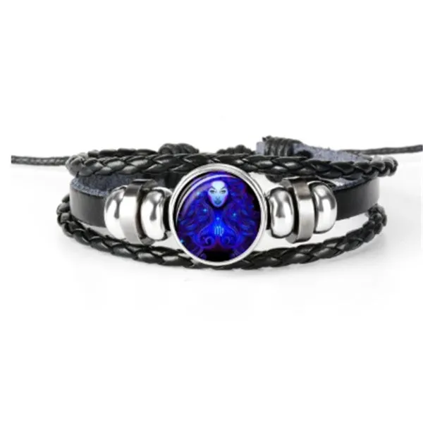 Zodiac Constellation Braided Design Bracelet
