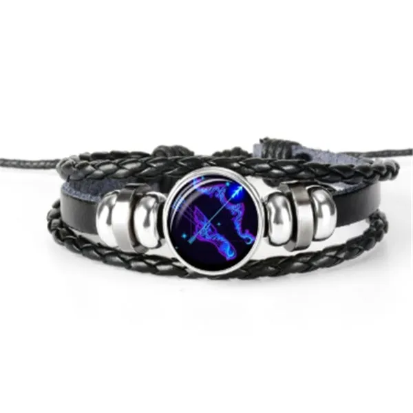 Zodiac Constellation Braided Design Bracelet