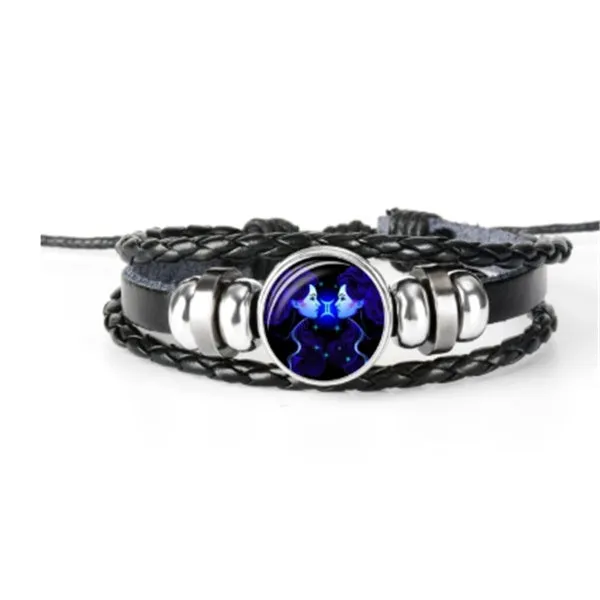 Zodiac Constellation Braided Design Bracelet